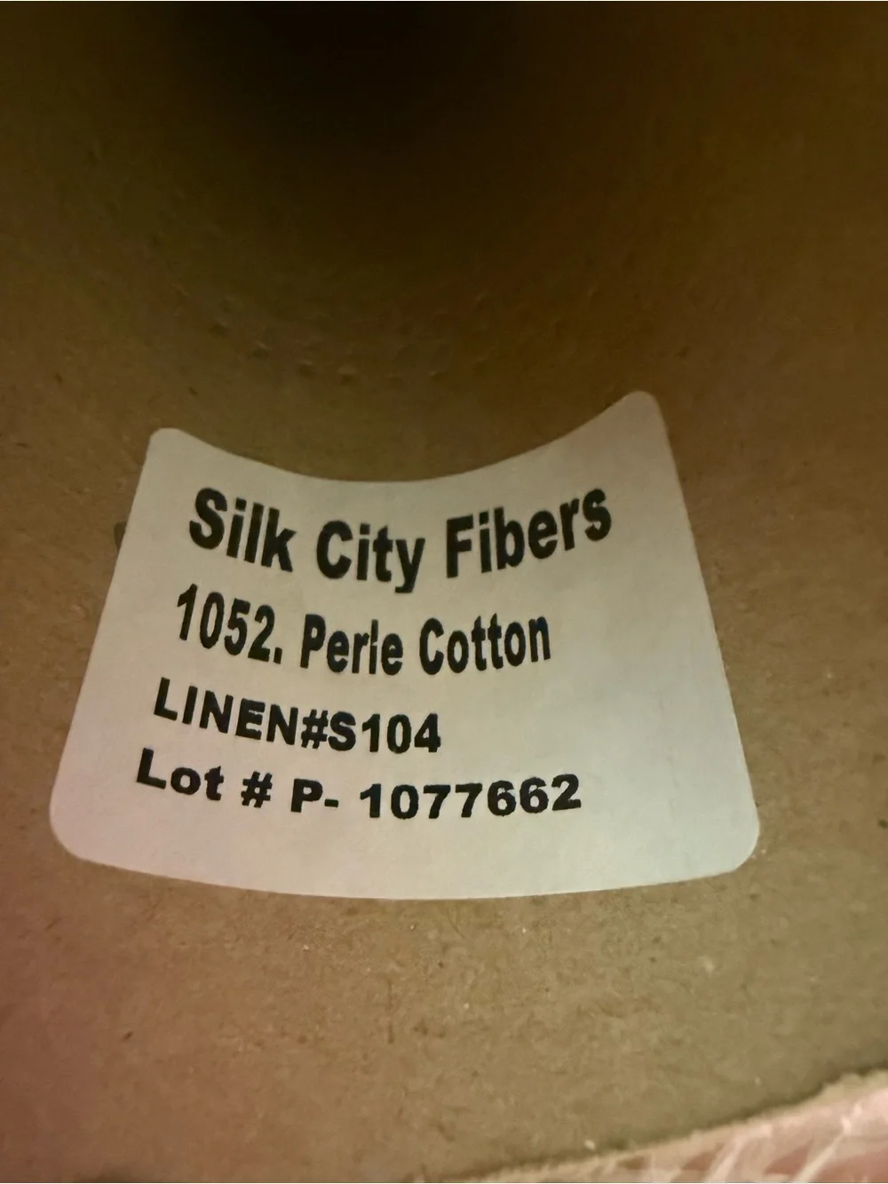 Silk City Tan Perle Cotton Thread - 100% Mercerized - Linen